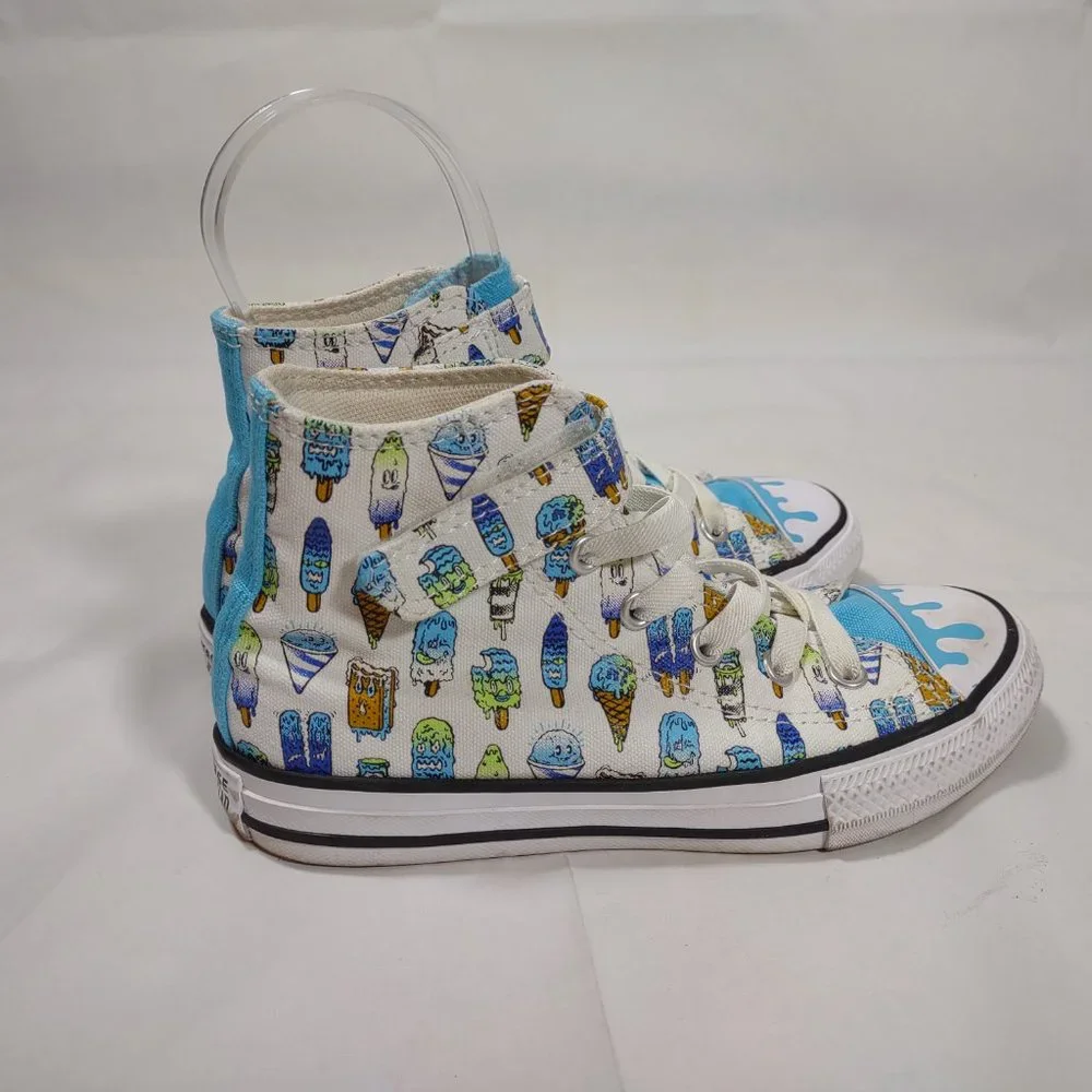 Converse All Star Frozen Treats CTA Ice Cream High Tops Girl's Size 13 Canvas